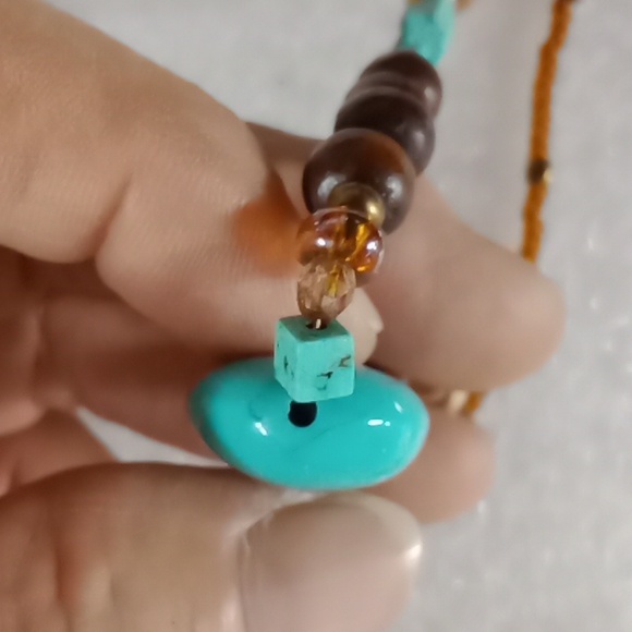 Multi Beaded Necklace #A320 - Picture 10 of 14